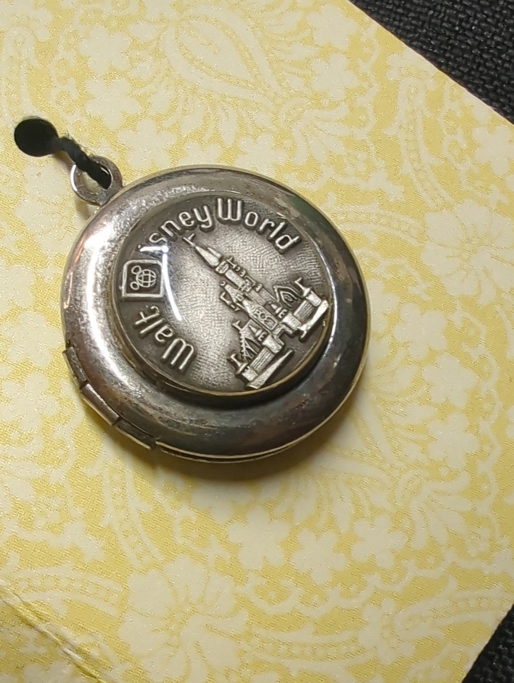 Disney Silver-Tone Castle Locket